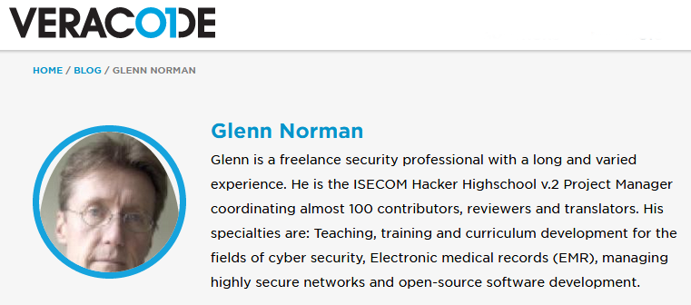 Glenn Norman on Veracode